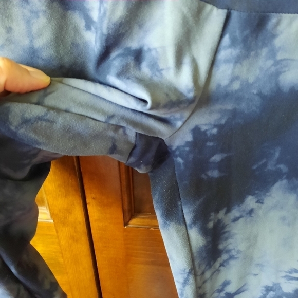 Threads 4 Thought ReActive navy blue gray tie dye maternity leggings size large - Picture 6 of 12